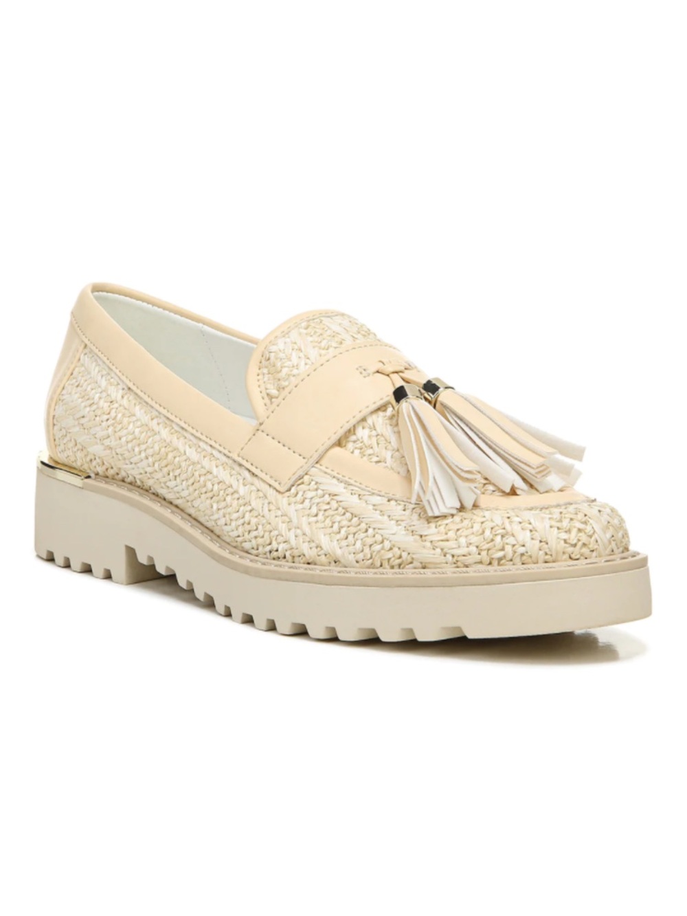 Franco Sarto Women’s Beige Tassel Loafers